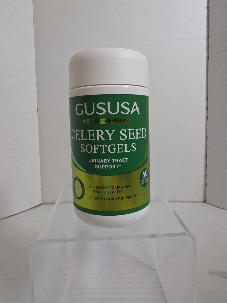 GUSUSA Celery Seed Softgels 60ct – Support Uric Acid Balance & Joint Health