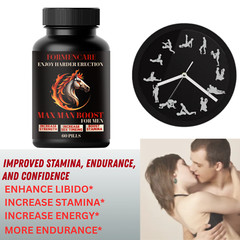 NEW . 60 Powerful Capsules . Works In 10 Minutes. Herbal Supplement for Men