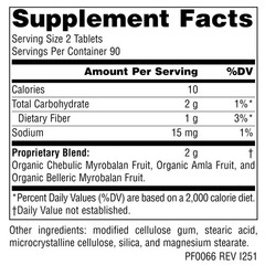 Planetary Herbals Triphala Internal Cleanser 1000mg for 180 Count (Pack of 1)