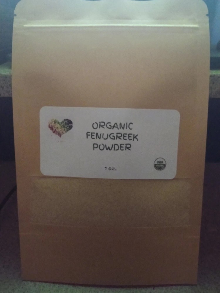 ORGANIC FENUGREEK POWDER~ 2 OZ~rich source of vitamins, dietary fiber, iron