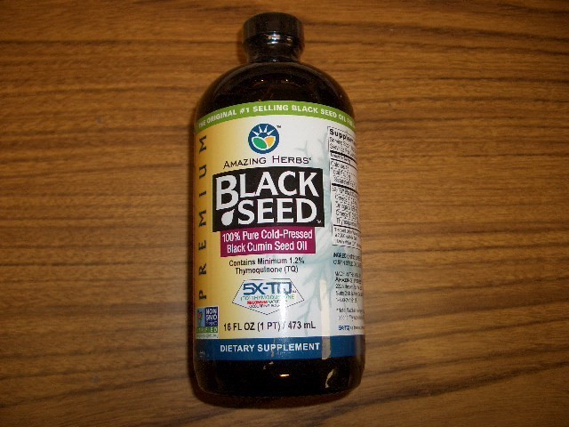 Amazing Herbs 100% Pure Cold-Pressed Black Seed Oil 16 fl oz Exp. 9/2028