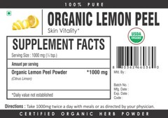 Organic Lemon Peel Dried Powder Premium Quality Grade A Skin Health soap making