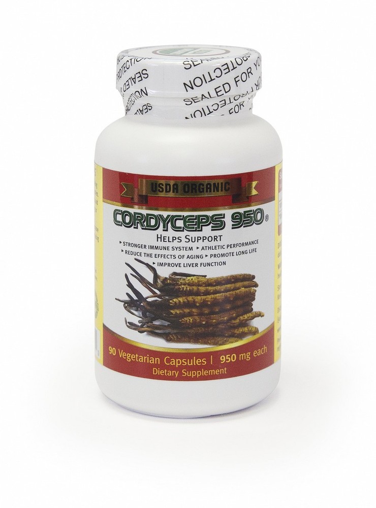 CORDYCEPS 950 USDA ORGANIC (BUY 1 GET 1 FREE) + 1 FREE 20 Caps Bottle