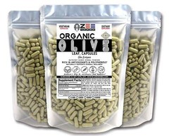 Organic Olive Leaf Capsules – 1200mg Per Serving of Natural Pure Olive Leaf
