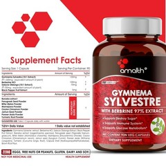 Gymnema Sylvestre Extract Plus 12 Premium Herbs Blood Sugar 2025mg 90 Capsules