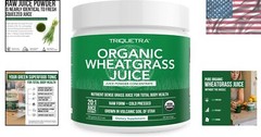Raw BioActive Organic Wheatgrass Juice Powder – 20:1 Concentrate, 60 Servings