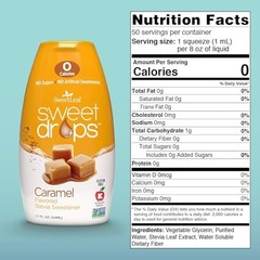 SweetLeaf Stevia Drops Liquid Sweetener – 1.7 Fl 1.7 Fl Oz (Pack of 1) Caramel