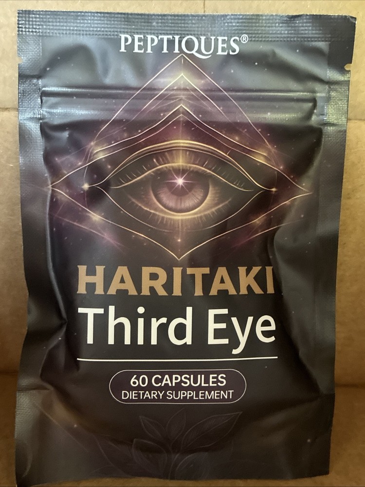 PEPTIQUES Third Eye Capsules – Terminalia Chebula Extract – Supports. Exp 12/28