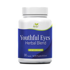 Youthful Eyes Herbal Blend Natural Vision Support Eye Puffiness & Dark Circles