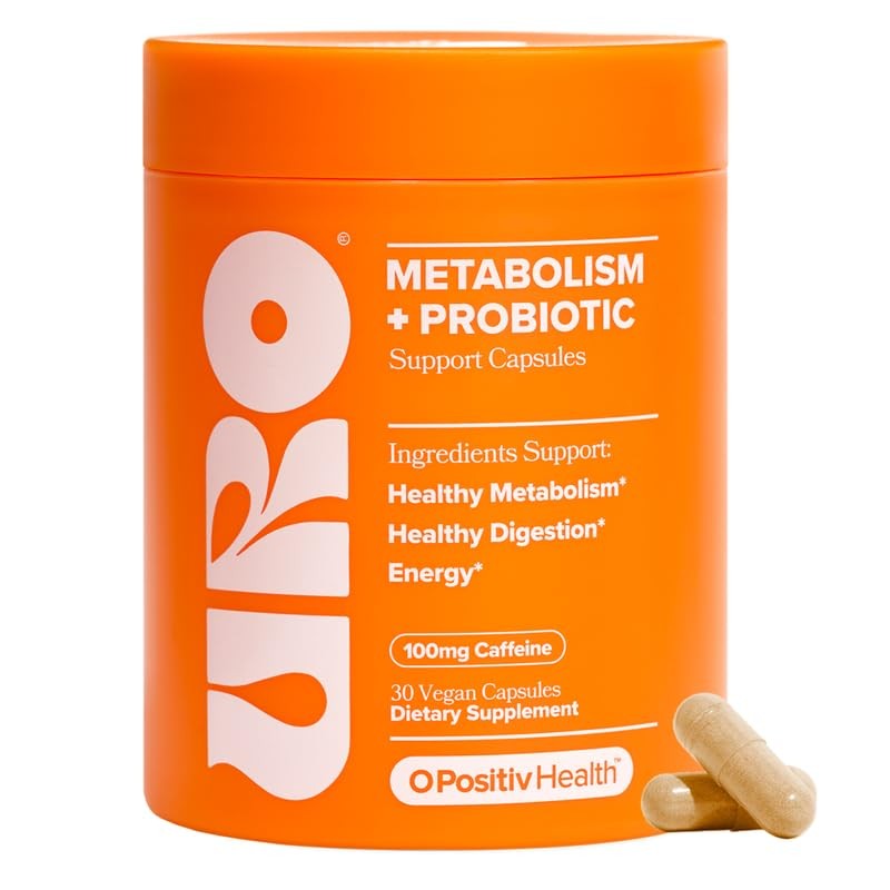 URO Metabolism + Probiotic Support Capsules – 30 Count (Pack of 1)