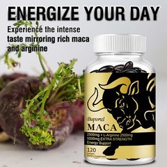 Maca Capsules – Energy & Endurance, Men’s Muscle Health, Testosterone Booster