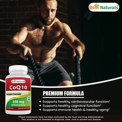3 Pack Best Naturals CoQ10 200 mg 120 Capsules