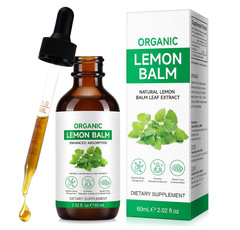 Lemon Balm Tincture – Organic Lemon Balm Drops for Relaxation 590Mg – 2FL OZ, 12