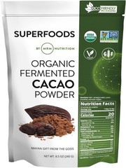 Organic Fermented Cacao Powder – Superfood, Rich in Antioxidants, 8.5 oz
