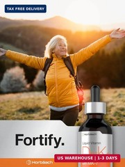 Horbäach Vitamin D3 K2 Liquid Drops | with MK7 | 2 Fl Oz | Vegetarian, Non-GMO,
