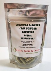 Moringa Oleifera Leaf Capsules NON GMO – All Natural – Made Fresh On Demand!