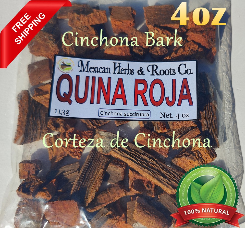 Quina Roja – Cinchona bark – Corteza de cinchona – Red cinchona 4oz
