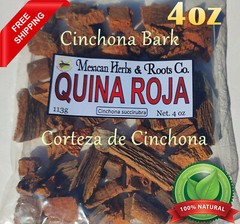 Quina Roja – Cinchona bark – Corteza de cinchona – Red cinchona 4oz