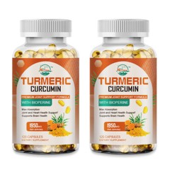 Highest Potency Turmeric Curcumin 95% 1950mg with Bioperine Black Pepper Extract