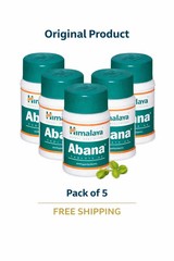 Himalaya Abana Tablets 60 Tabs x5 Herbal Heart Wellness Support Free shipping