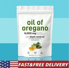 2-in-1 Oil of Oregano & Black Seed Softgels–with Carvacrol for Immune & Wellness