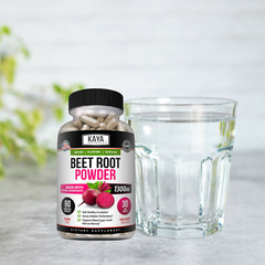 Organic Beet Root Powder 1300mg Capsules Nitric Oxide Booster Superfood Beetroot