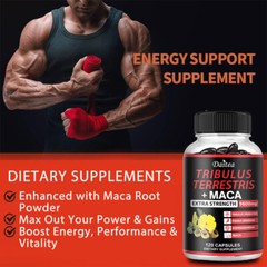 Muscle Gain Capsules Increased Strength Support Overall Health 120 Pills