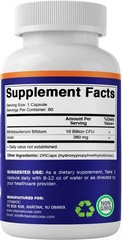 Digestive Support with 10 Billion Bifidobacterium Bifidum – Gluten-Free Capsules