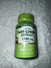 Tart Cherry Extract Capsules 1200mg | 90 Count | by Nature’s Truth Exp 02/2027
