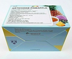Te de Piña y Alcachofa Tea Therbal Artichoke Pineapple Diet Support 30 bags each