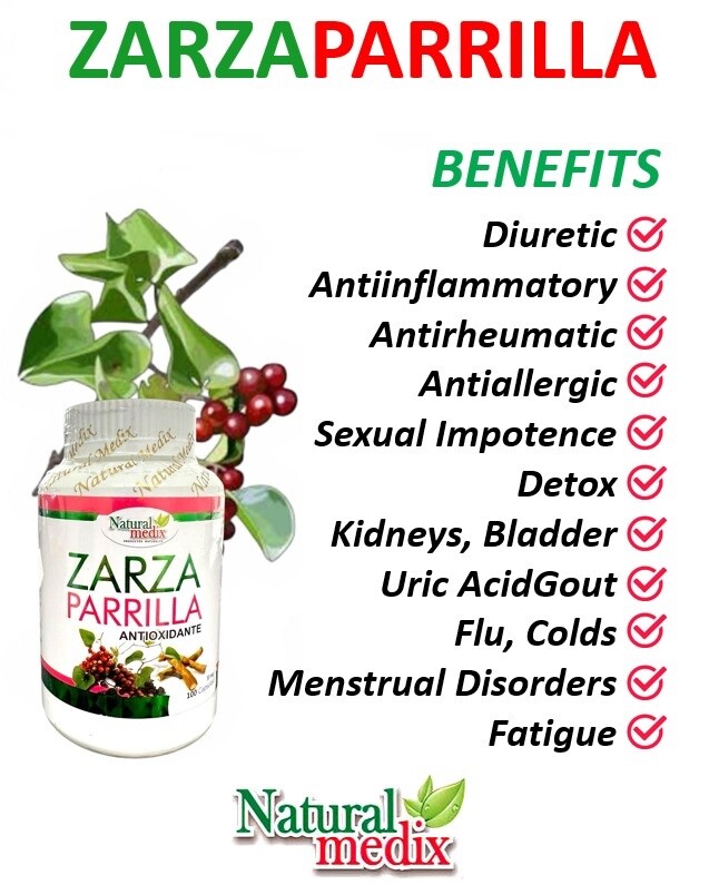 ZARZAPARRILLA PREMIUM CAPSULES FULL BODY CLEANSE ANTIOXIDANT, DETOXIFY, PURIFY