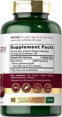 Carlyle Black Cherry Extract Concentrate, 240 Capsules, Dietary Supplement