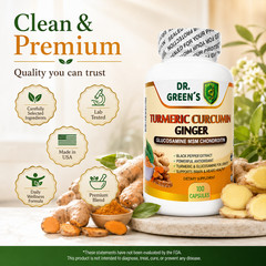 Turmeric Curcumin with Ginger Black Pepper, Joint support Max Strength Capsules