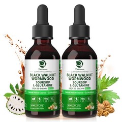 2xCleanse Parasite Detox Tincture Wormwood, Soursop Black Walnut Hull,Clove 60ml