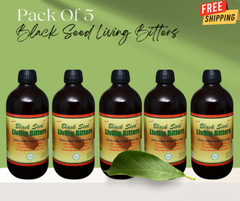 Black Seed Living Bitters 16oz Organic Detox Health Remedies Original Herboganic