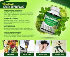 TOPLUX Moringa Powder Capsules 1200mg | Pure Moringa Oleifera Leaf Powder 90Cts