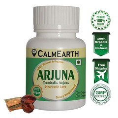 CalmEarth Arjuna Organic Capsule 100% Pure Terminalia Arjuna Heart Care