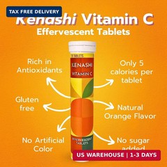 Vitamin C 1000mg Effervescent Tablets Vitamin with Zinc Potassium Magnesium E Vi