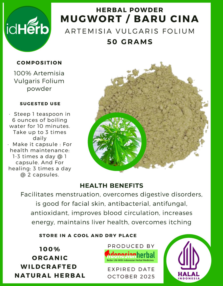 50-500 g Artemisia Vulgaris Mugwort Herbal Powder Natural Herbs 600mg Organic