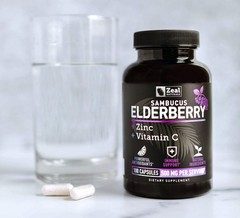 Zeal Naturals Max Strength Elderberry Capsules – 500mg, 100 Count (Pack of 1)