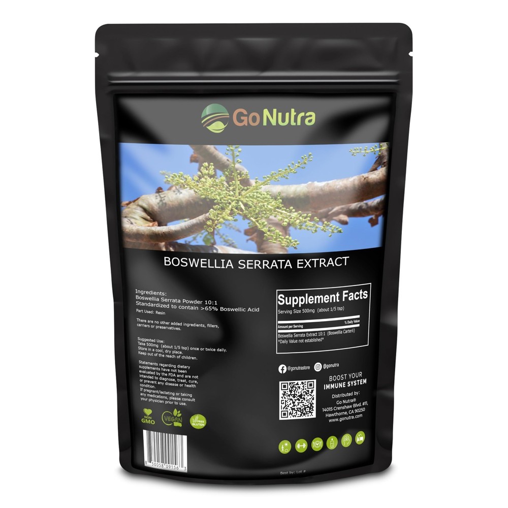 Boswellia Powder 10:1 Extract – 65% Boswellic Acid 8oz Boswellia Serrata Powder