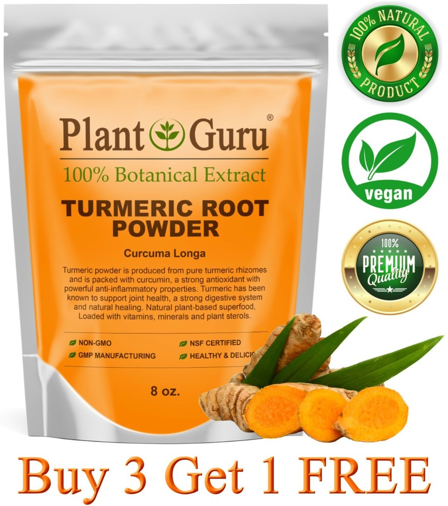 Turmeric Root Powder 8 oz. Curcumin Curcuma Longa Raw Pure Tumeric Spice