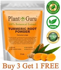 Turmeric Root Powder 8 oz. Curcumin Curcuma Longa Raw Pure Tumeric Spice