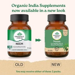 Organic India Neem Blood Purifier 60 Veg Caps(Pack of 2) Natural Blood Purifier