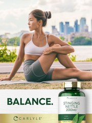 Stinging Nettle Leaf Extract 2000mg | 300 Capsules | by Carlyle