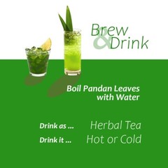 4×160 g. Dried pandan leaves Organic Tea or Mixed to Bakery Various Thai Track