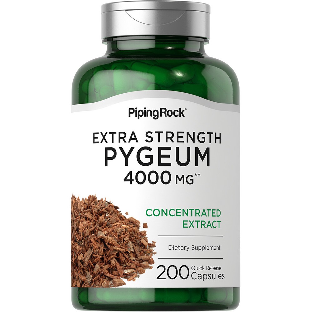 Pygeum Africanum Extract | 4000mg | 200 Capsules | Non-GMO | by Piping Rock