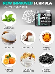 Carbon activado de coco 100 % Puro Natural en polvo 2Oz carbón New ys