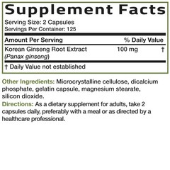 Bronson Korean Panax Ginseng Supports Energy, Endurance 250 Count (Pack of 1)