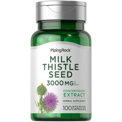 Milk Thistle Extract | 3000mg | 100 Capsules | Non-GMO | by Piping Rock